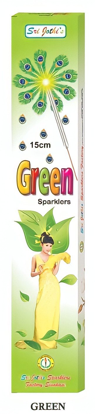 15 CM GREEN SPARKLER