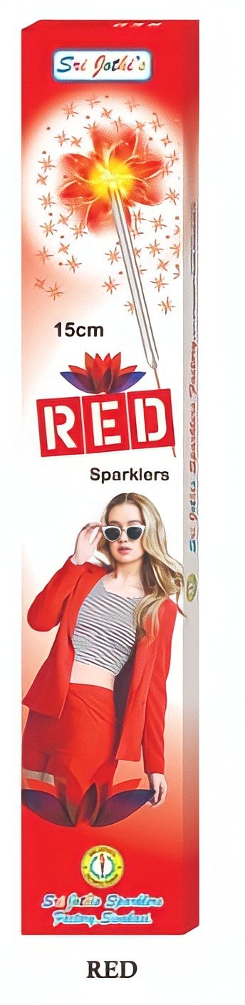 15 CM RED SPARKLER